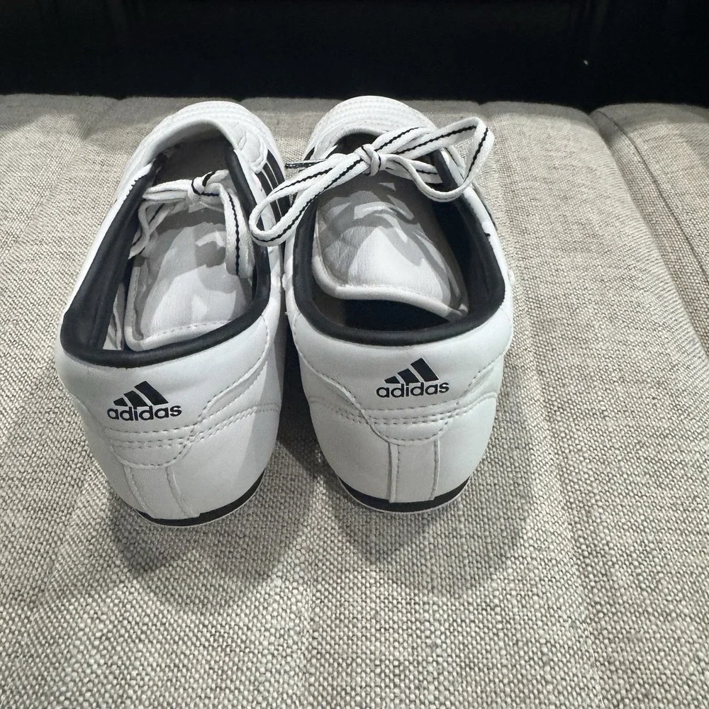 Adidas SM II Taekwondo MMA Shoes Mens 8.5 White Black Training Practice Shoes